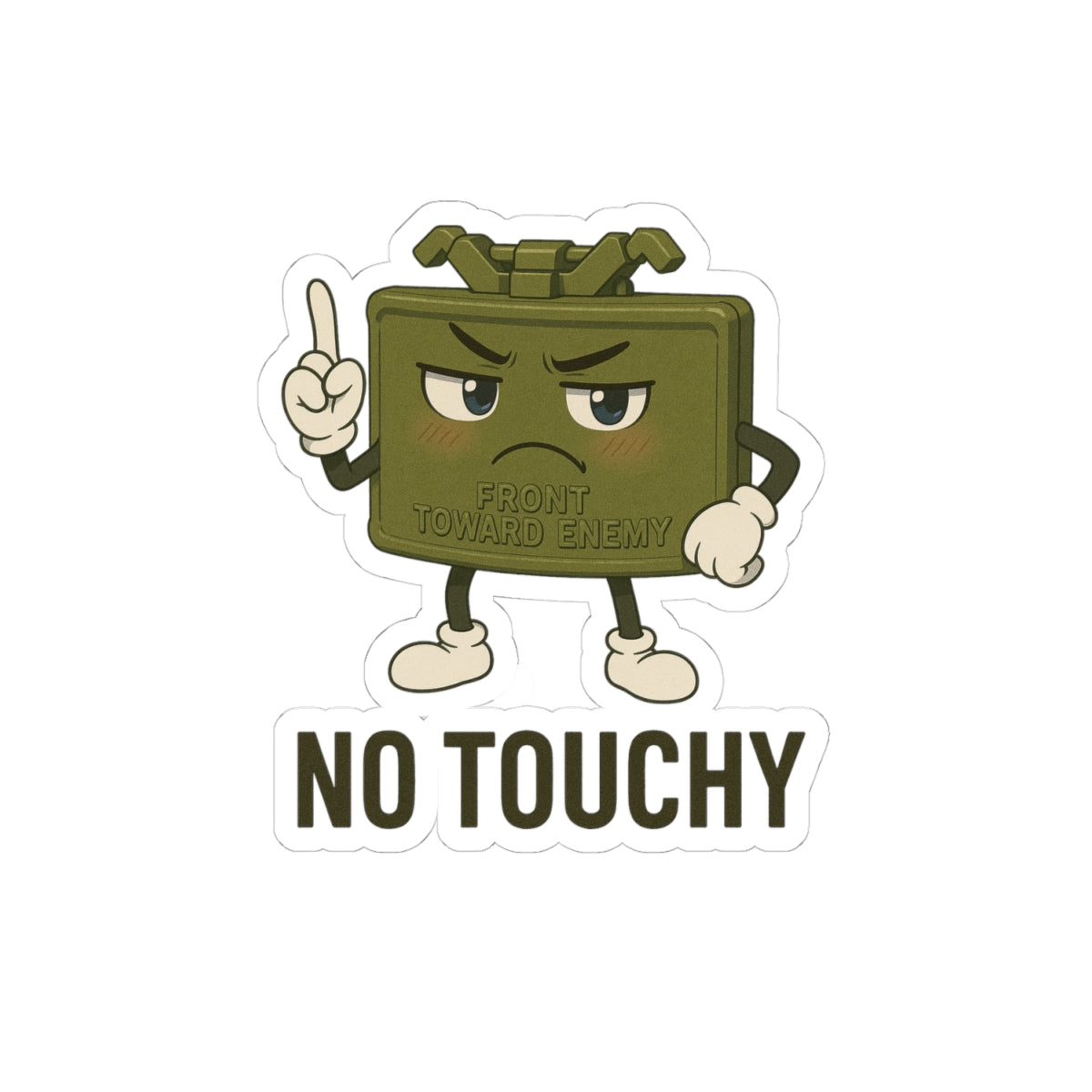 No Touchy Sticker